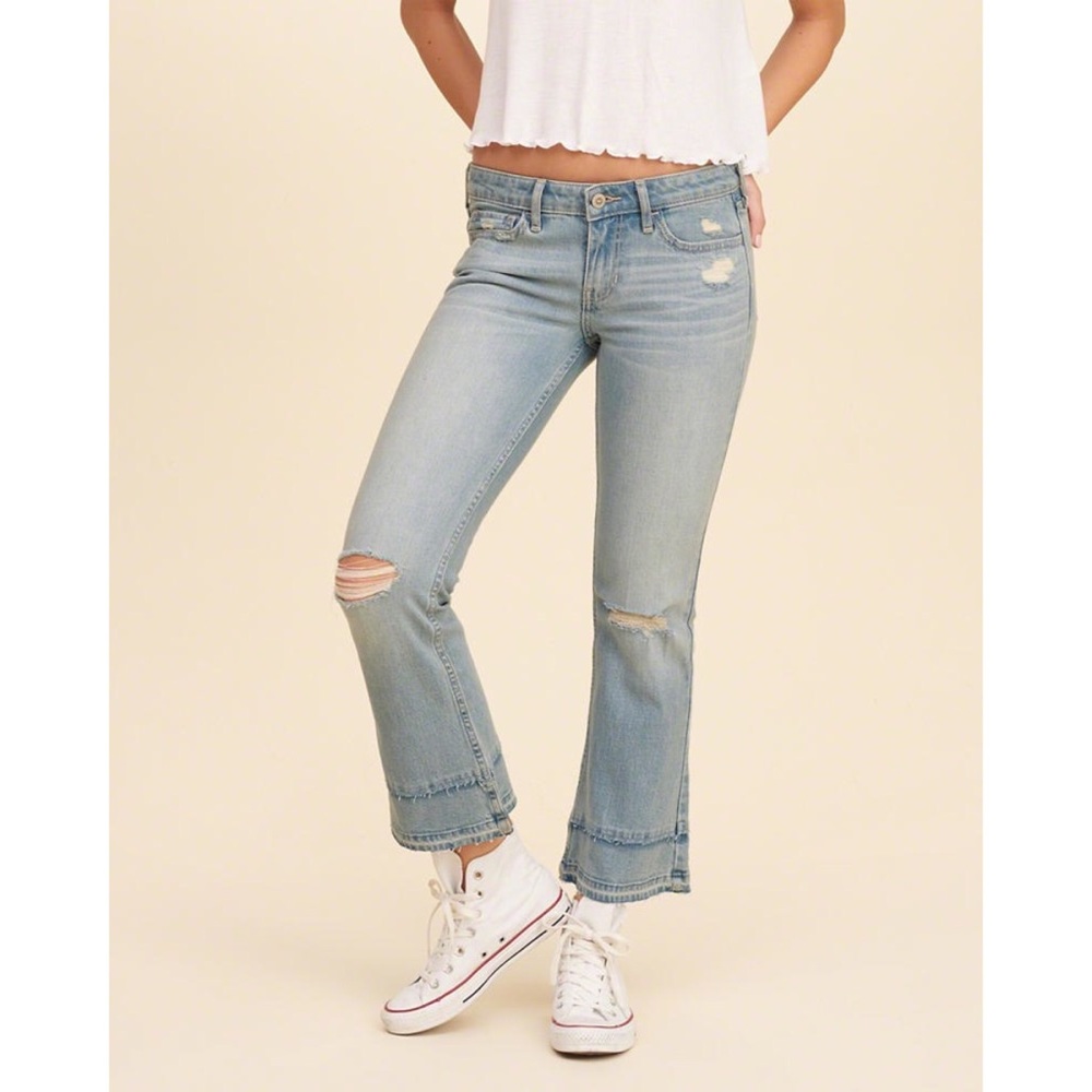 Hollister Low-Rise Crop Flare Jeans | BRAND NEW